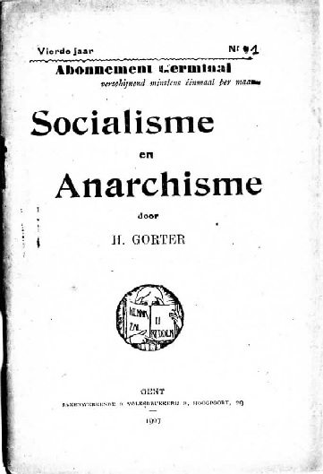 Gorter, H. - Socialisme en Anarchisme-kaft.jpg